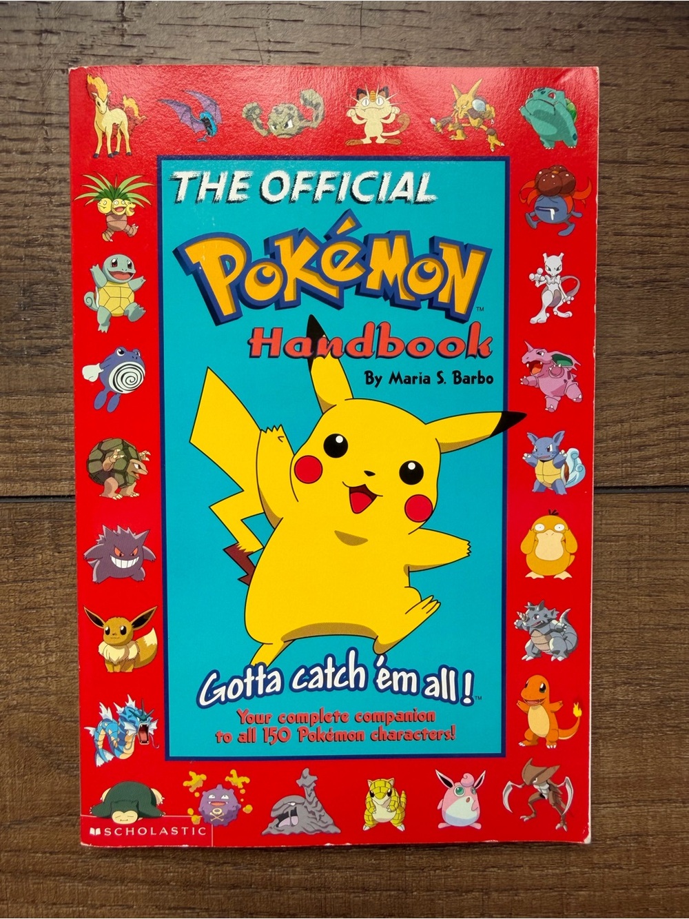 The Offical Pokémon Handbook (1999) Vintage Paperback Book By Maria S. Barbo